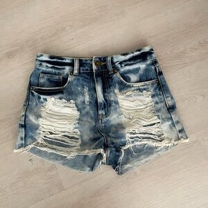Denim shorts